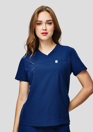 3-Pocket MoveTech® Scrub Top Core+ - Women / Navy