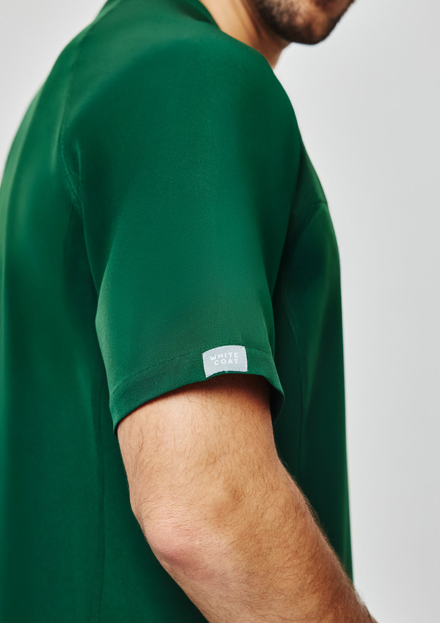 Round Neck MoveTech® Scrub Top Core+ - Men / Evergreen