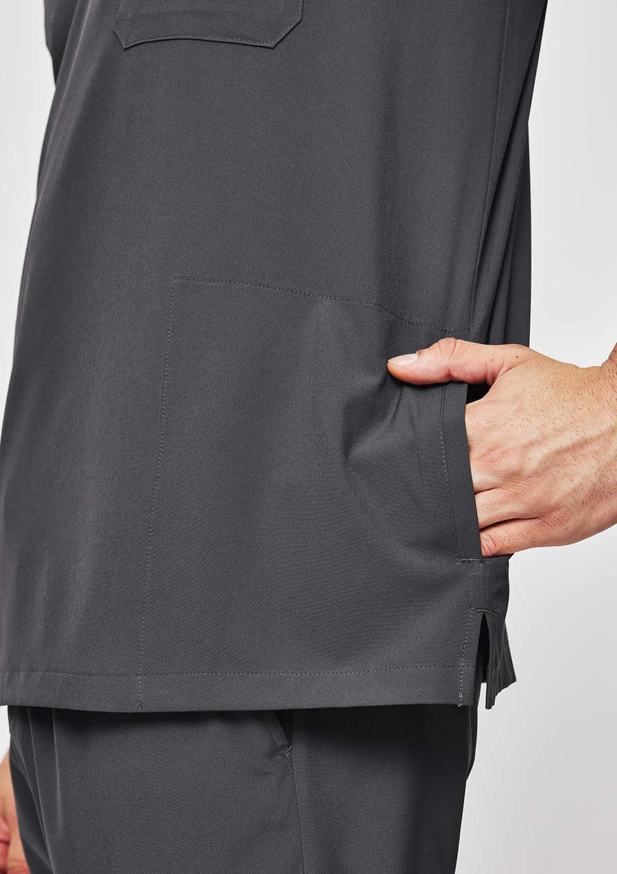 4-Pocket MoveTech® Scrub Top - Men / Graphite