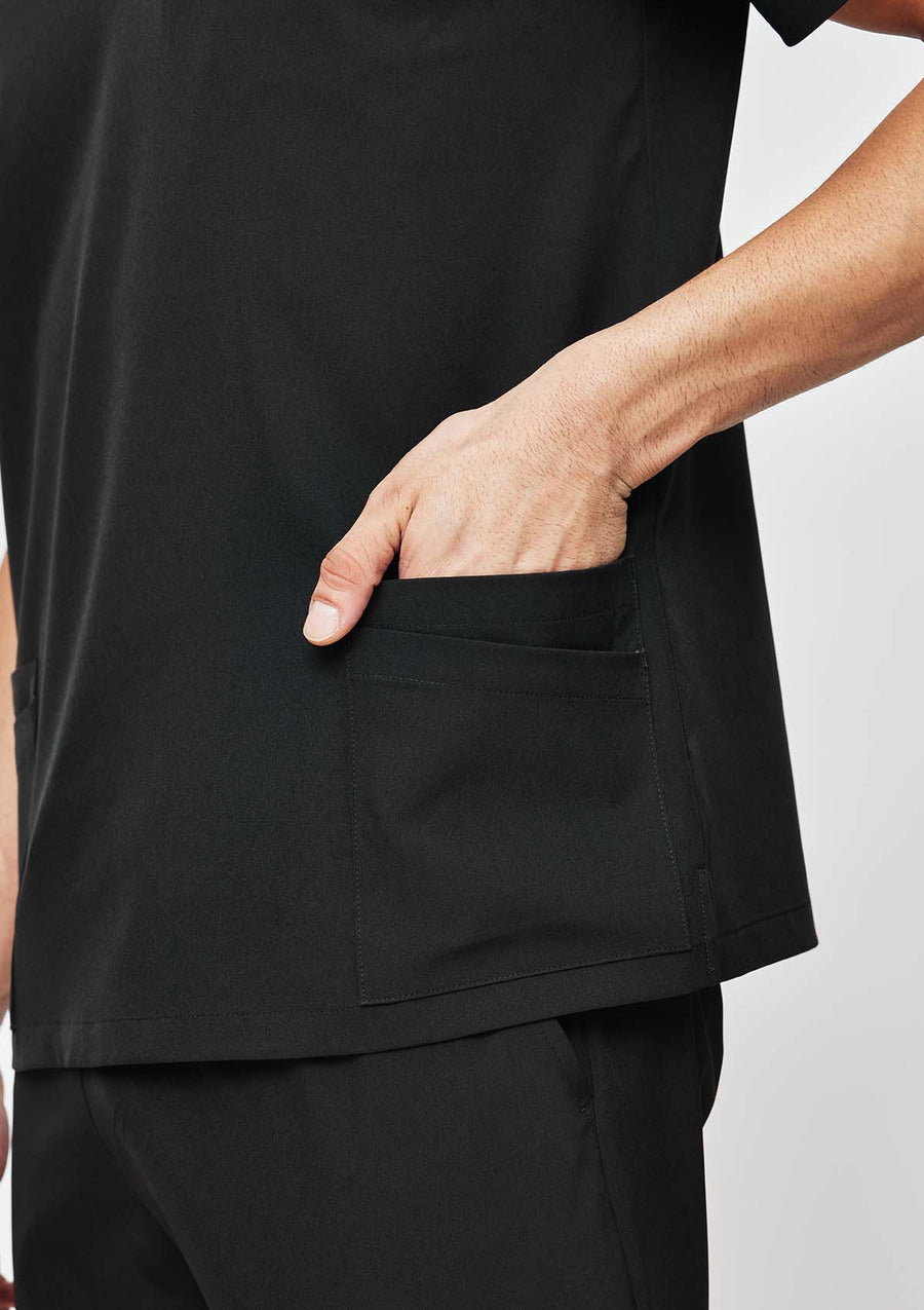 5-Pocket MoveTech® Scrub Top - Men / So Black
