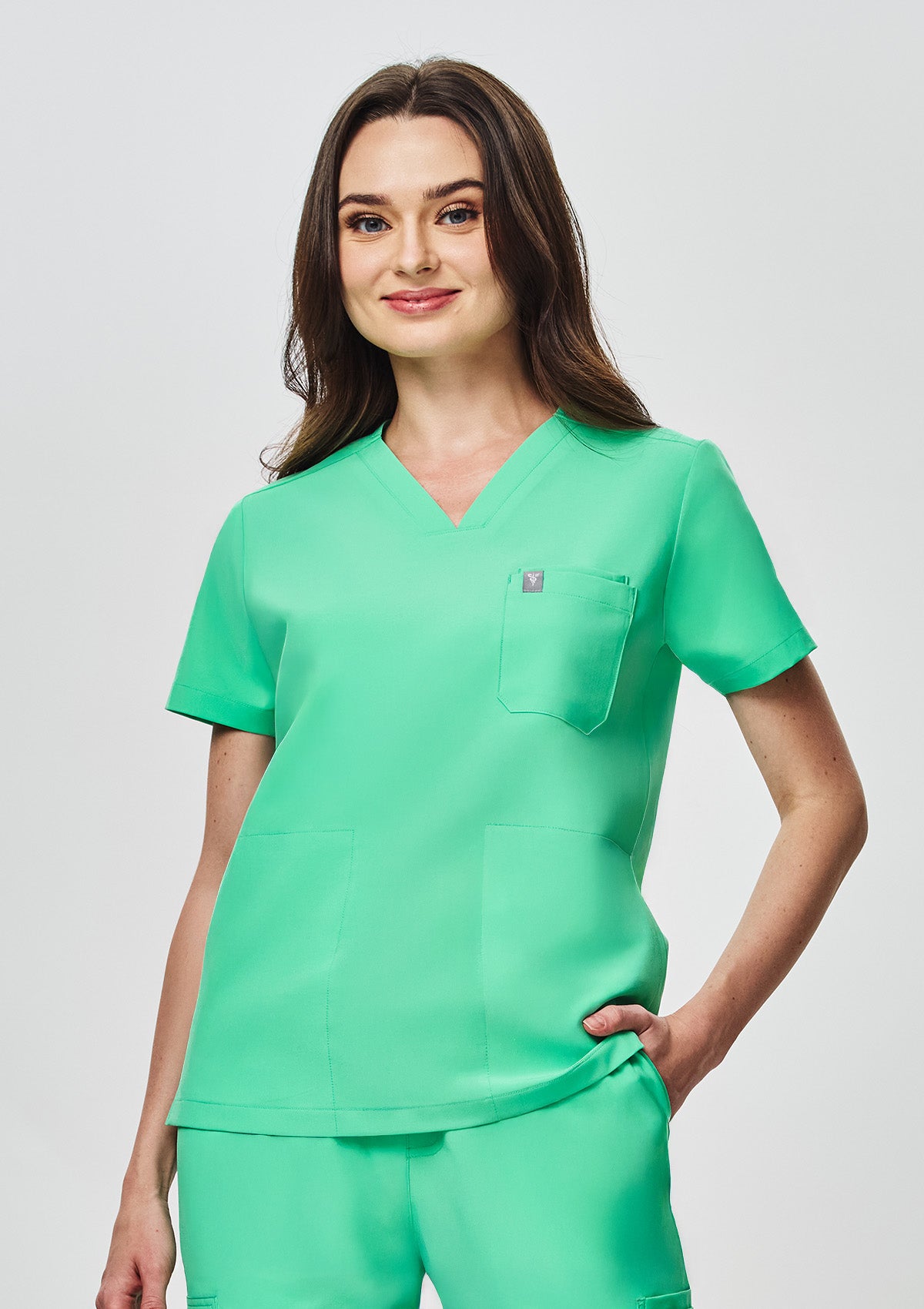 4-Pocket MoveTech® Scrub Top - Women / Cool Mint