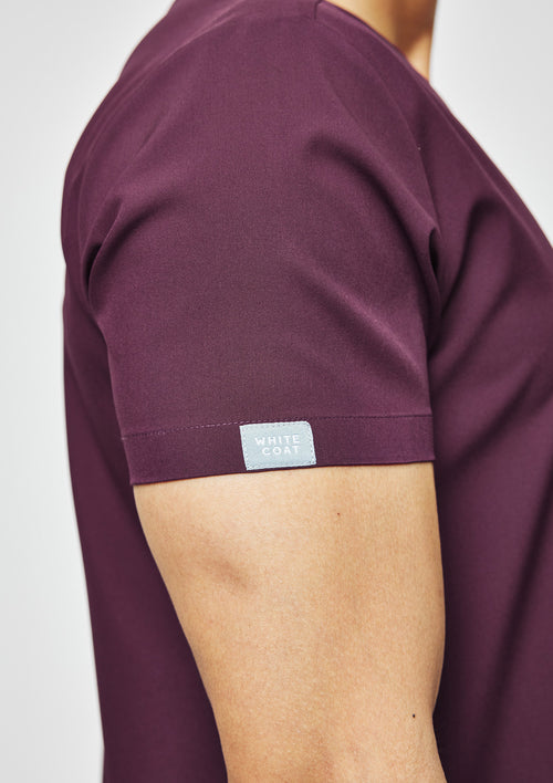 4-Pocket MoveTech® Scrub Top - Men / Merlot