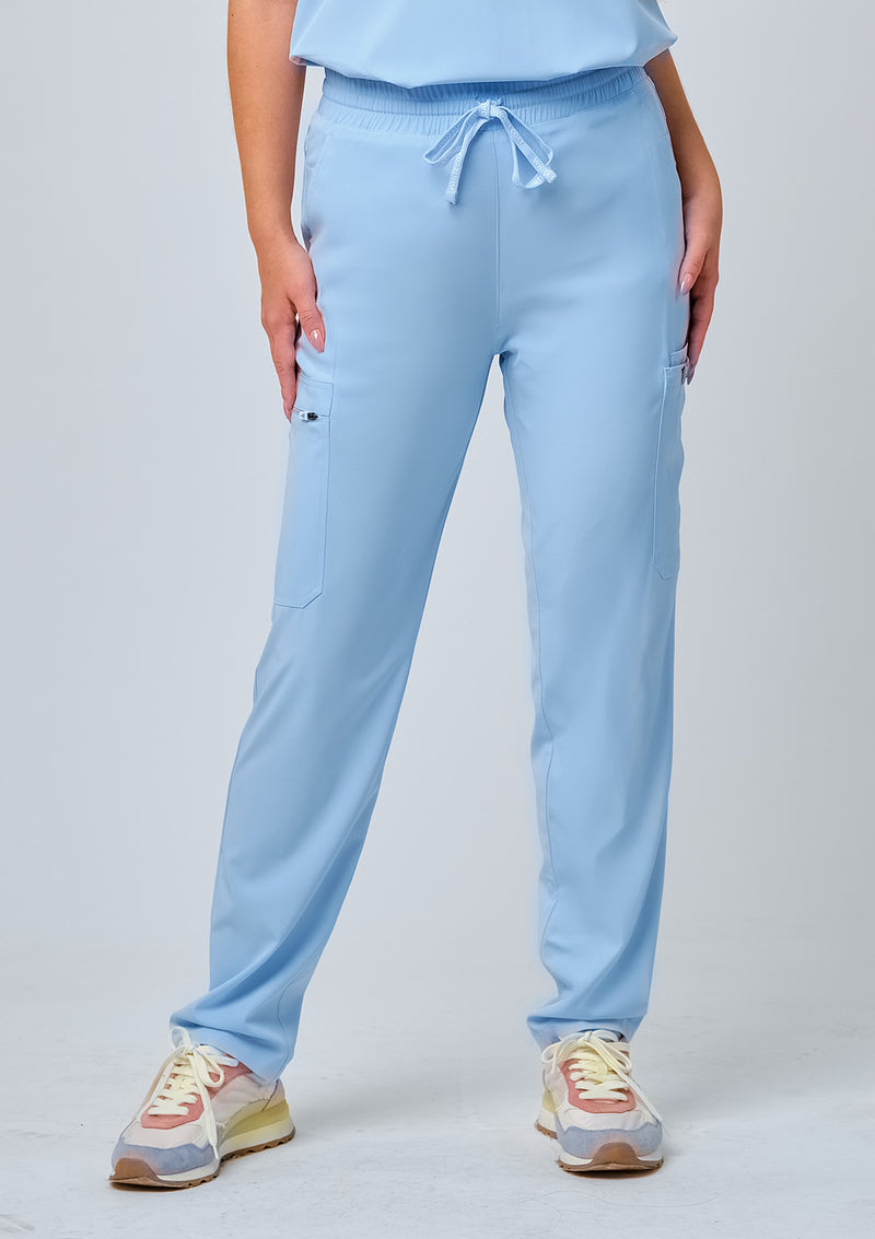 Tapered MoveTech® Scrub Pants - Women / Blue Sky