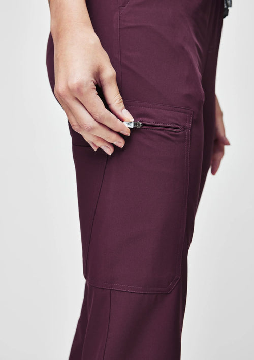 Tapered MoveTech® Scrub Pants - Women / Merlot