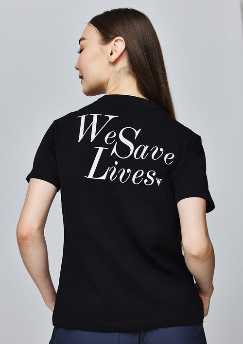 We Save Lives T-Shirt Women / Black