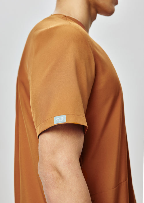 4-Pocket MoveTech® Scrub Top - Men / Caramel
