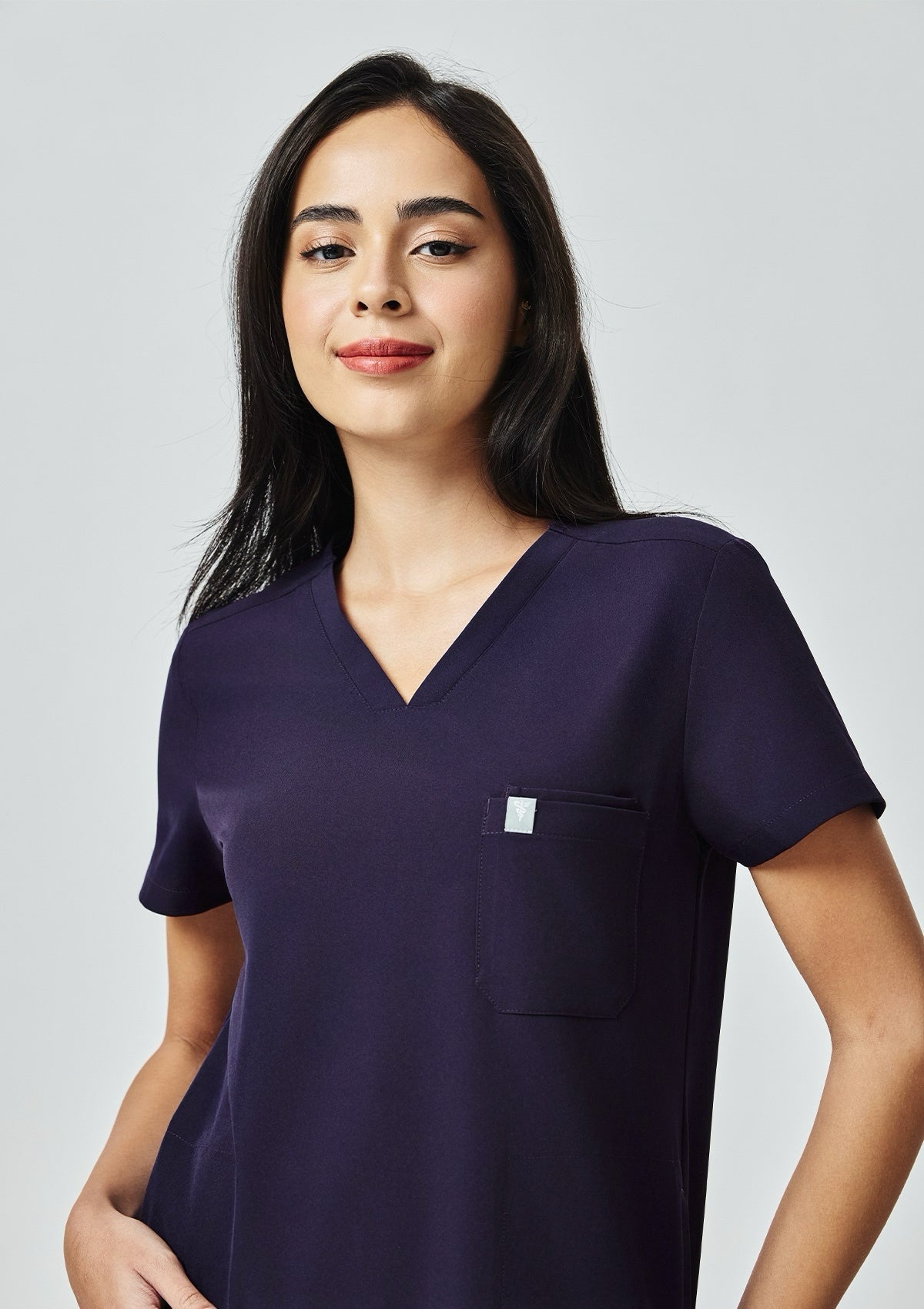 4-Pocket MoveTech® Scrub Top - Women / Midnight Purple