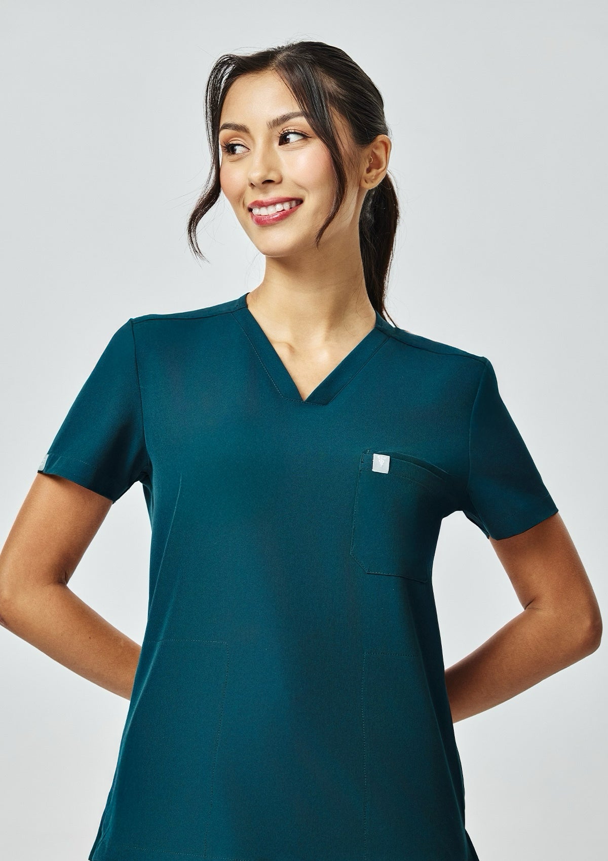 4-Pocket MoveTech® Scrub Top - Women / Deep Teal