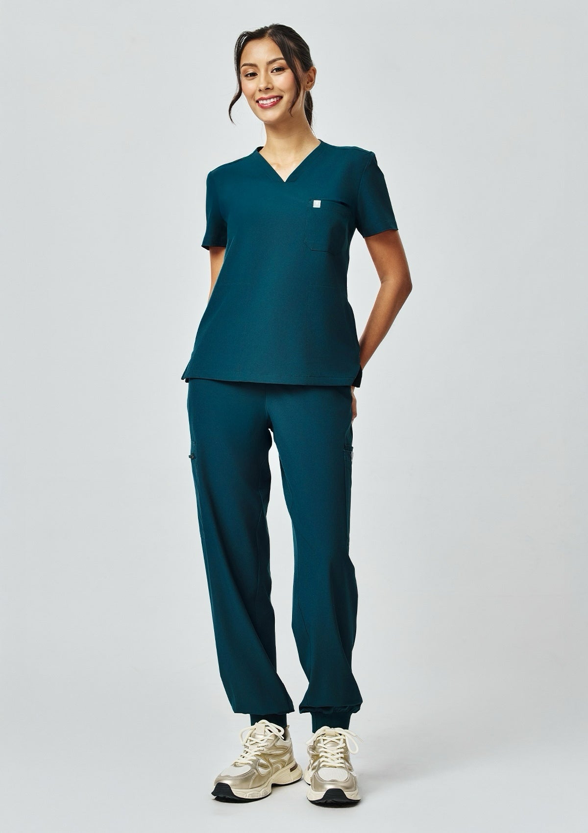 4-Pocket MoveTech® Scrub Top - Women / Deep Teal