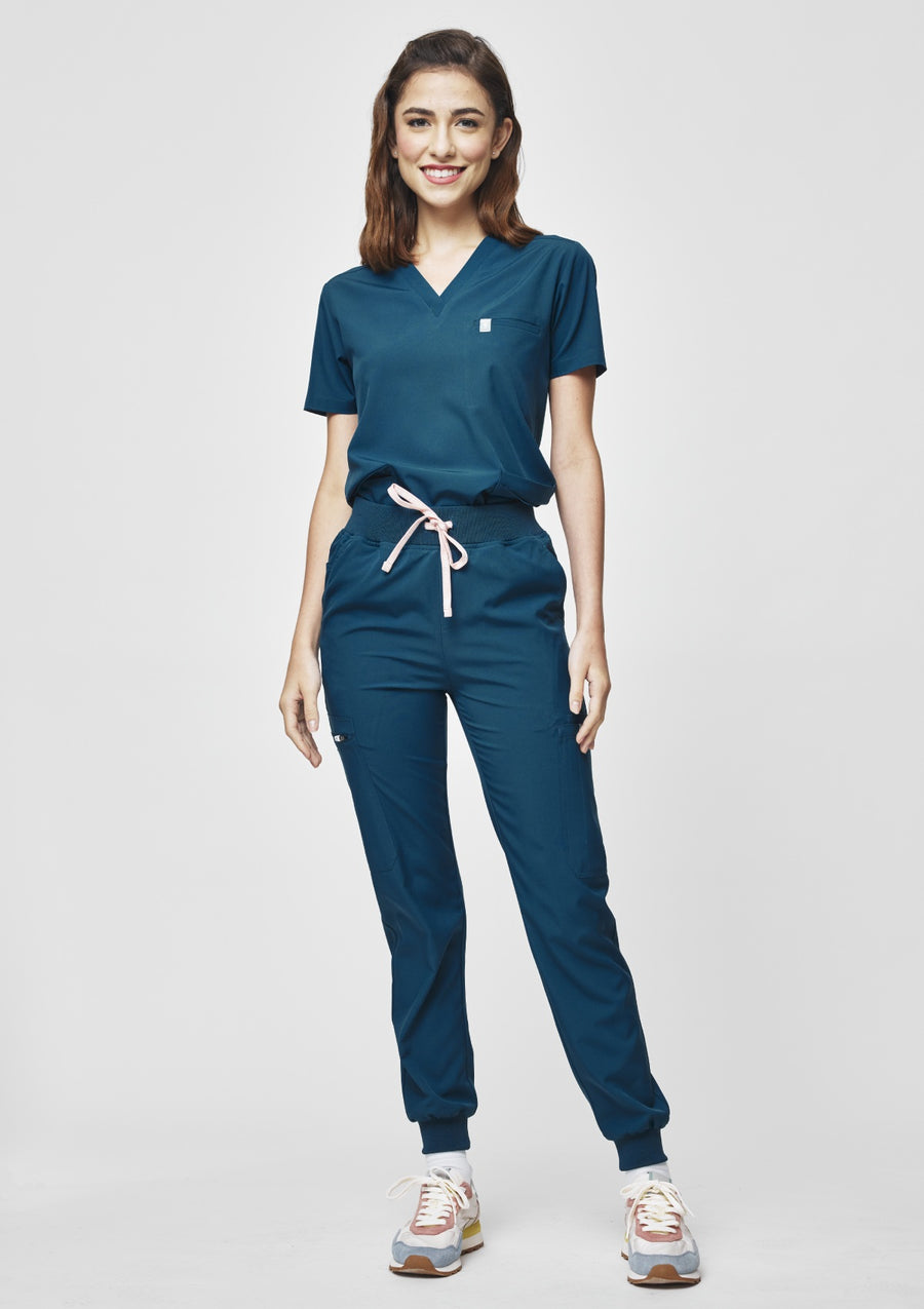 Jogger MoveTech® Scrub Pants - Women / Pacific Tide