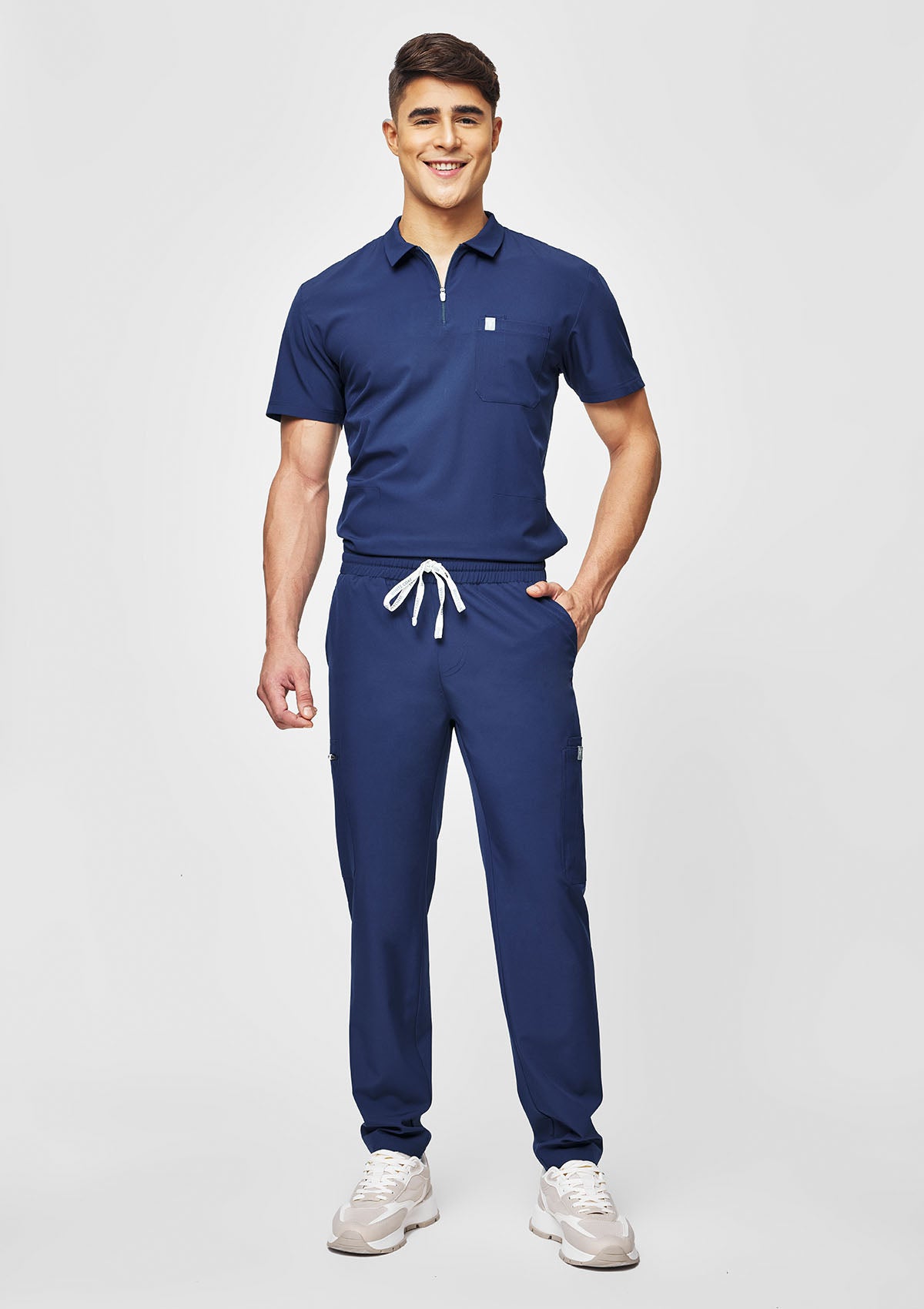 Polo shirt cheap with scrub pants