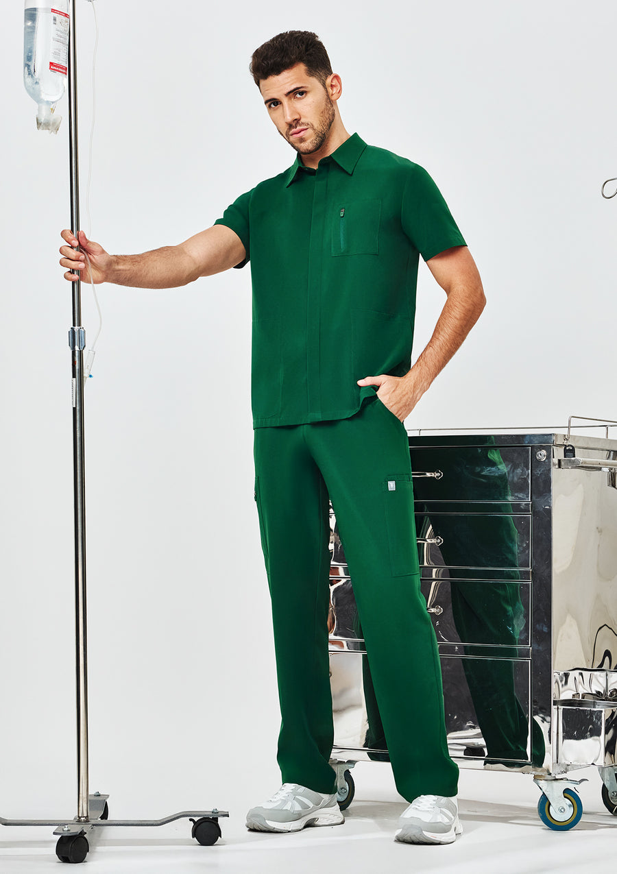 Polo MoveTech® Scrub Top Core+ - Men / Evergreen