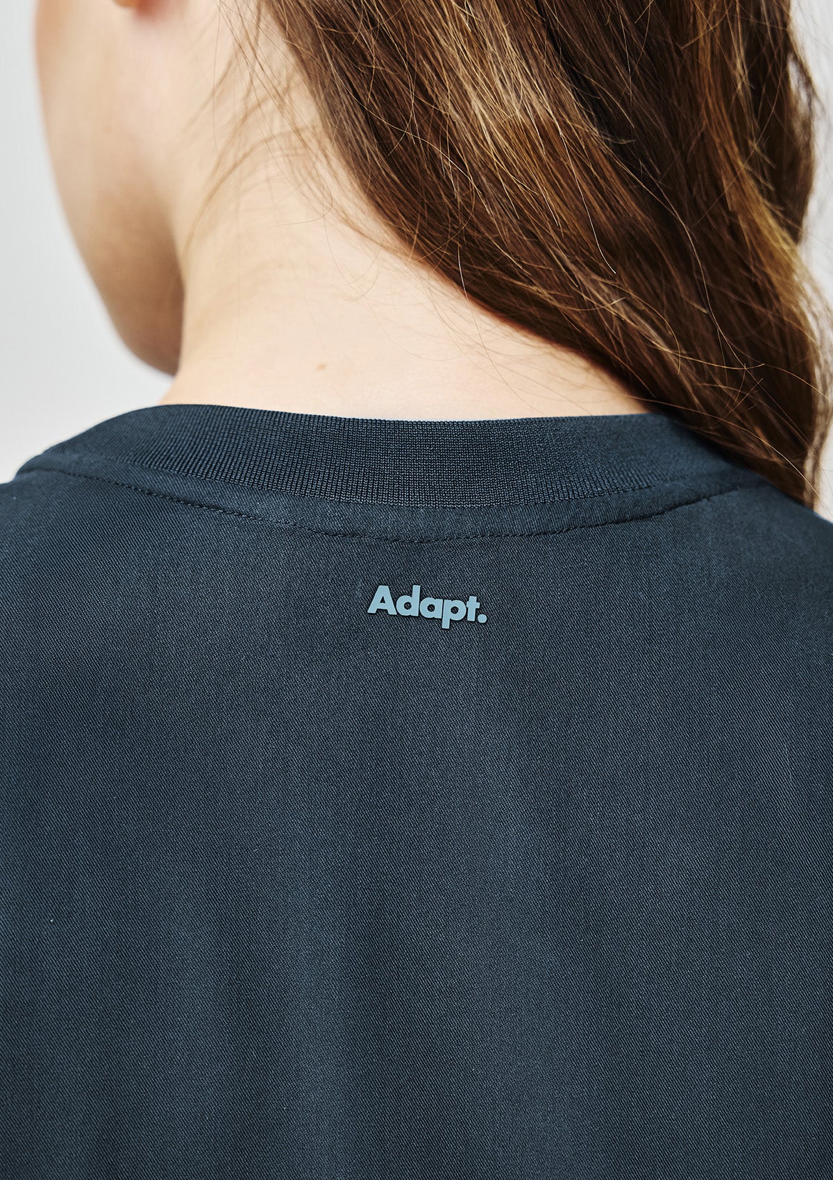 Ribbed Round Neck Scrub Top - Women / Midnight
