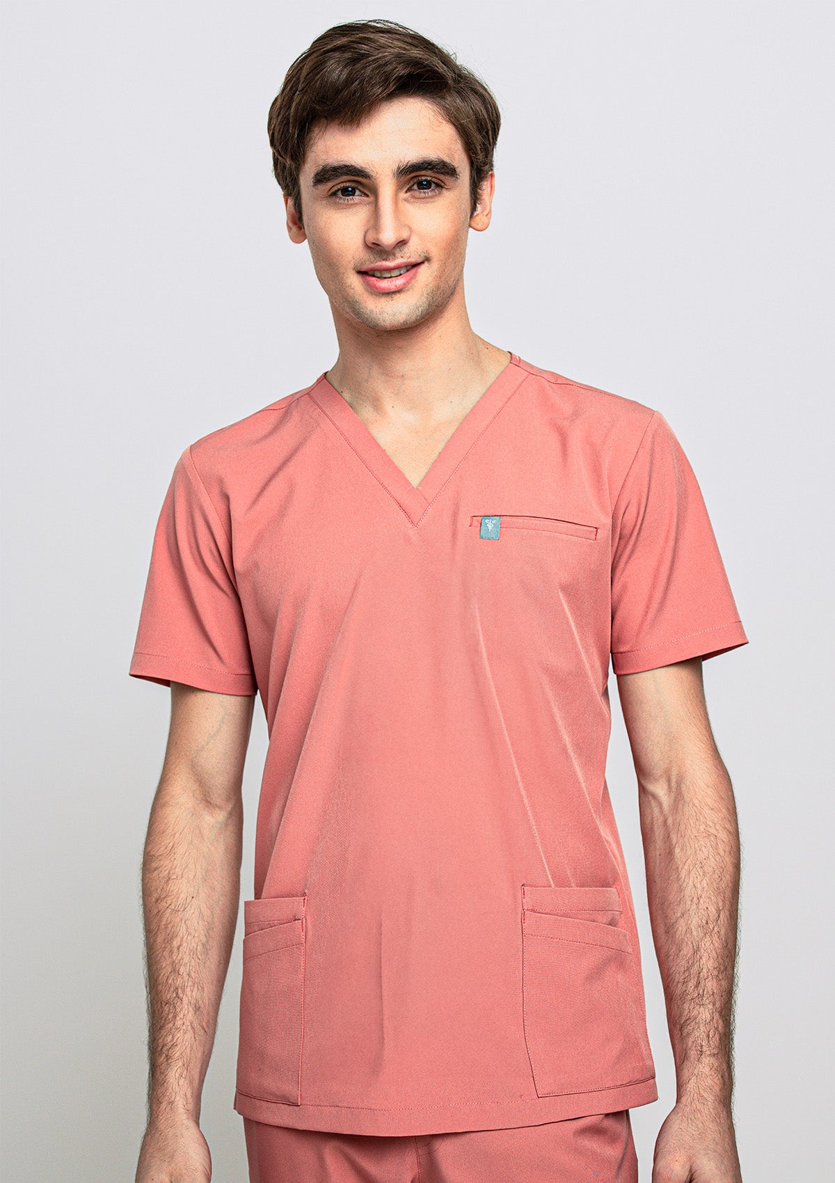 5-Pocket MoveTech® Scrub Top - Men / Saffron