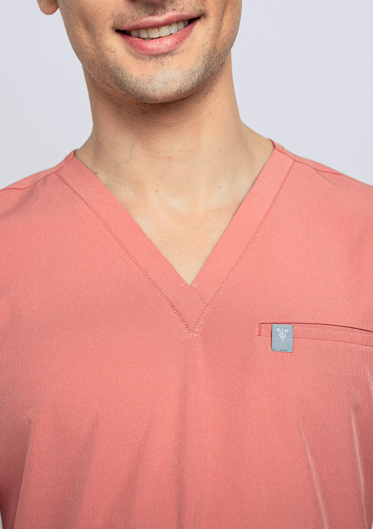 5-Pocket MoveTech® Scrub Top - Men / Saffron