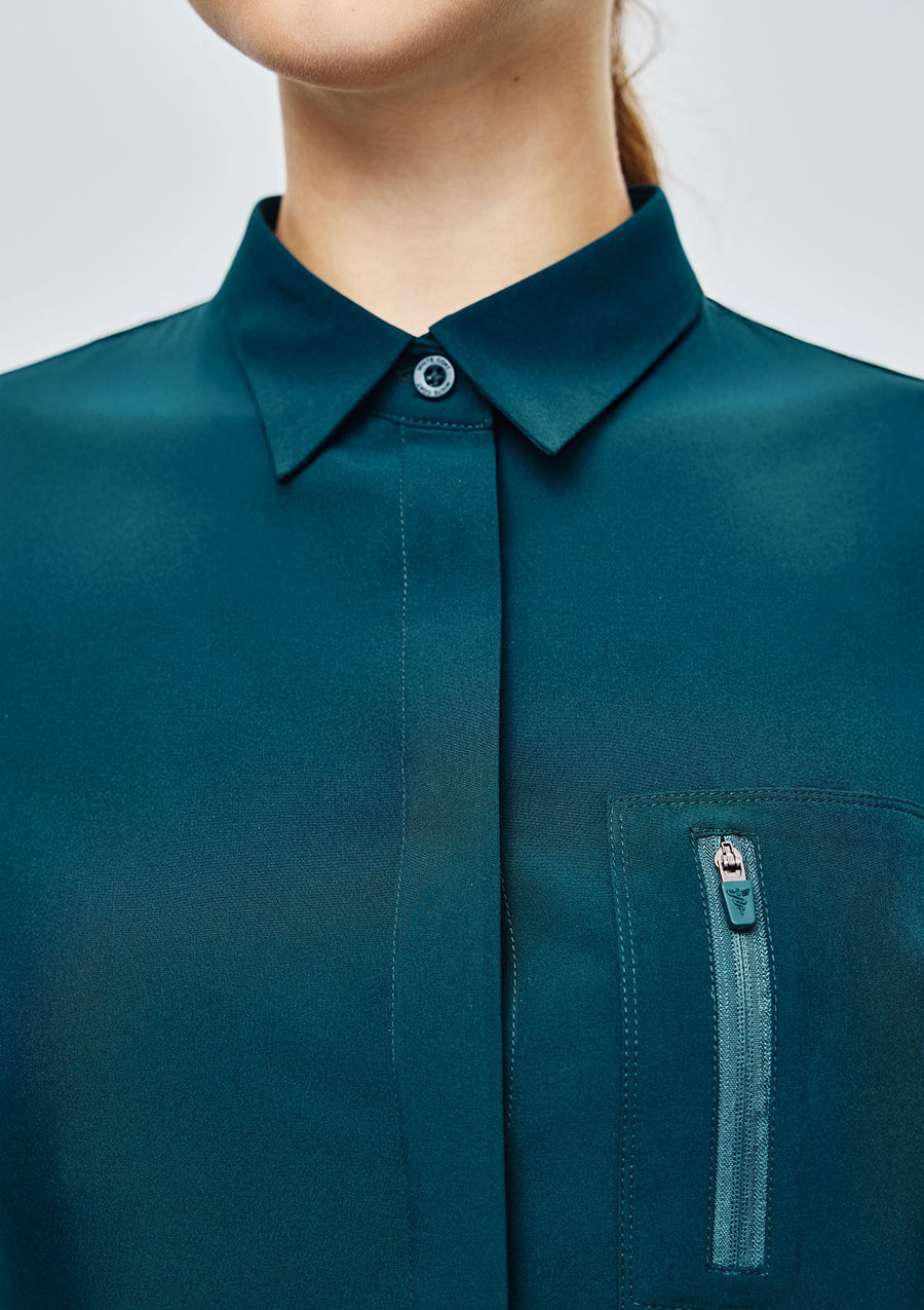 Polo MoveTech® Scrub Top Core+ - Women / Deep Teal