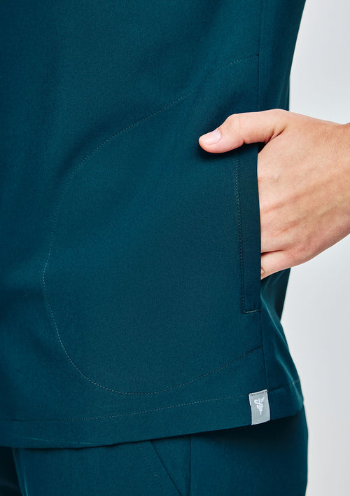 Polo MoveTech® Scrub Top Core+ - Women / Deep Teal