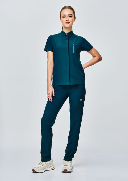 Polo MoveTech® Scrub Top Core+ - Women / Deep Teal