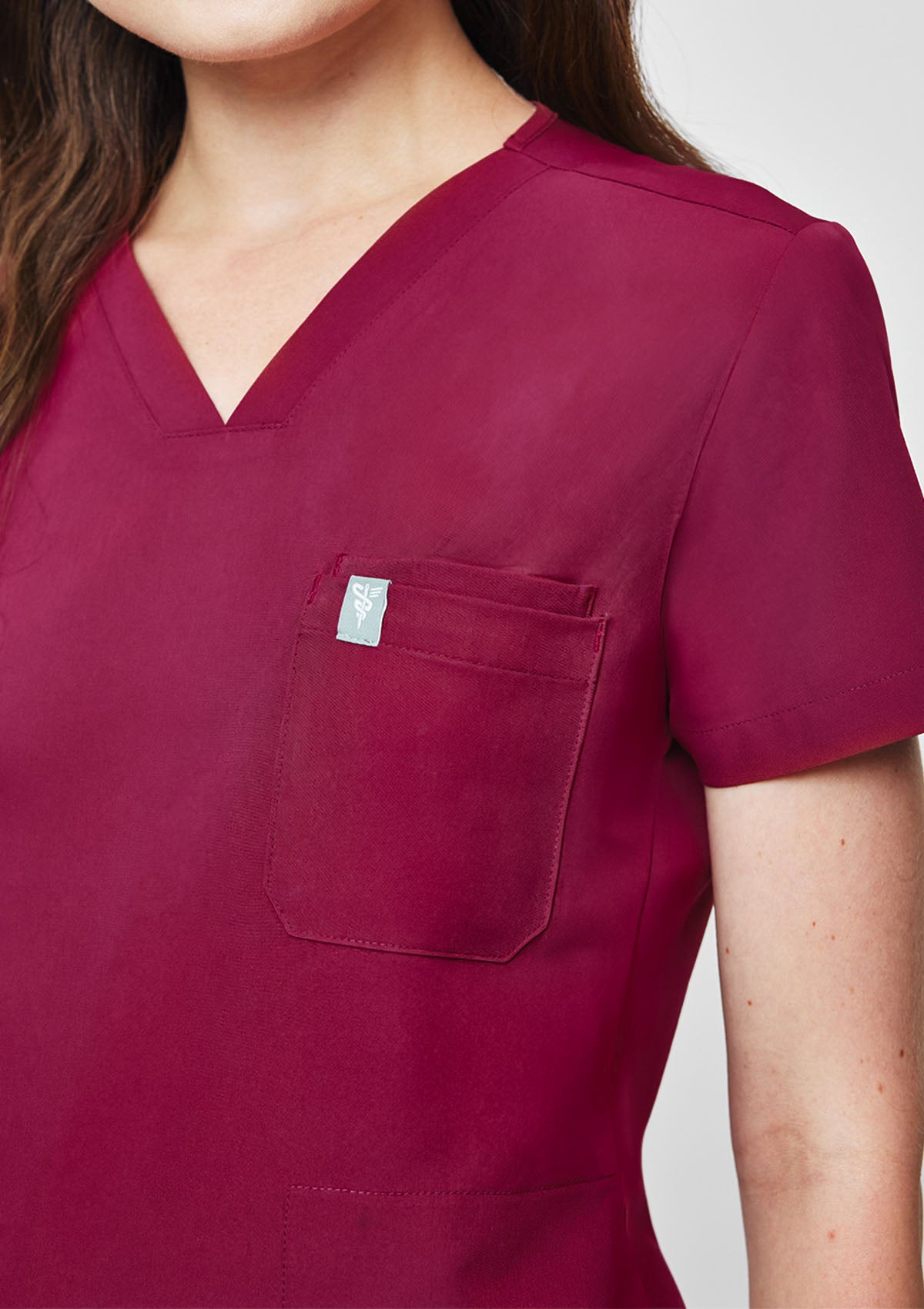 4-Pocket MoveTech® Scrub Top - Women / Garnet