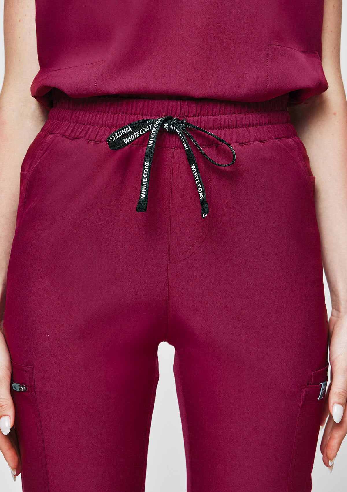 Tapered MoveTech® Scrub Pants - Women / Garnet