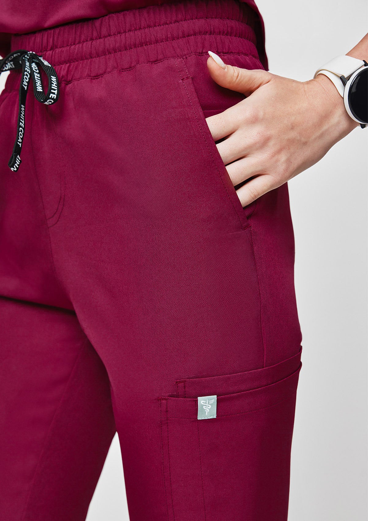 Tapered MoveTech® Scrub Pants - Women / Garnet