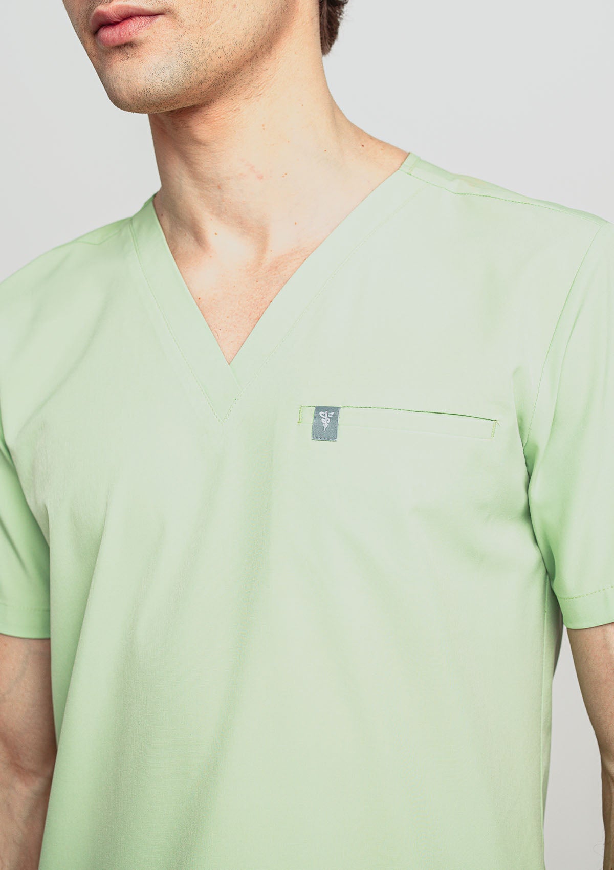 5-Pocket MoveTech® Scrub Top - Men / Lime