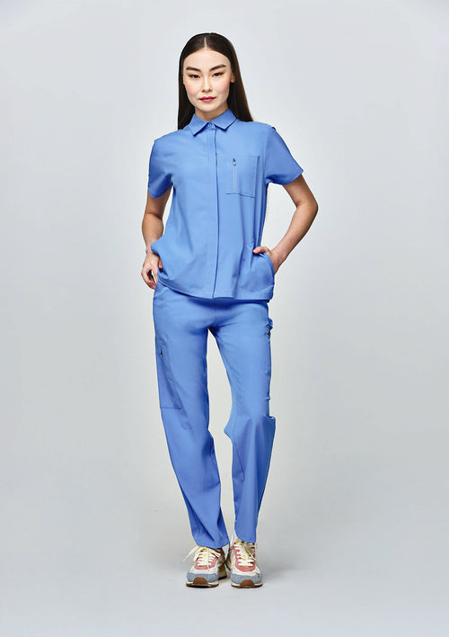 Polo MoveTech® Scrub Top Core+ - Women / Cool Ceil
