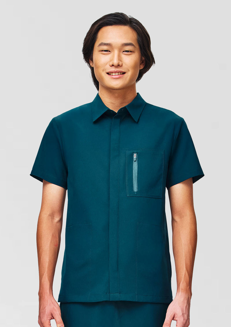 Polo MoveTech® Scrub Top Core+ - Men / Deep Teal