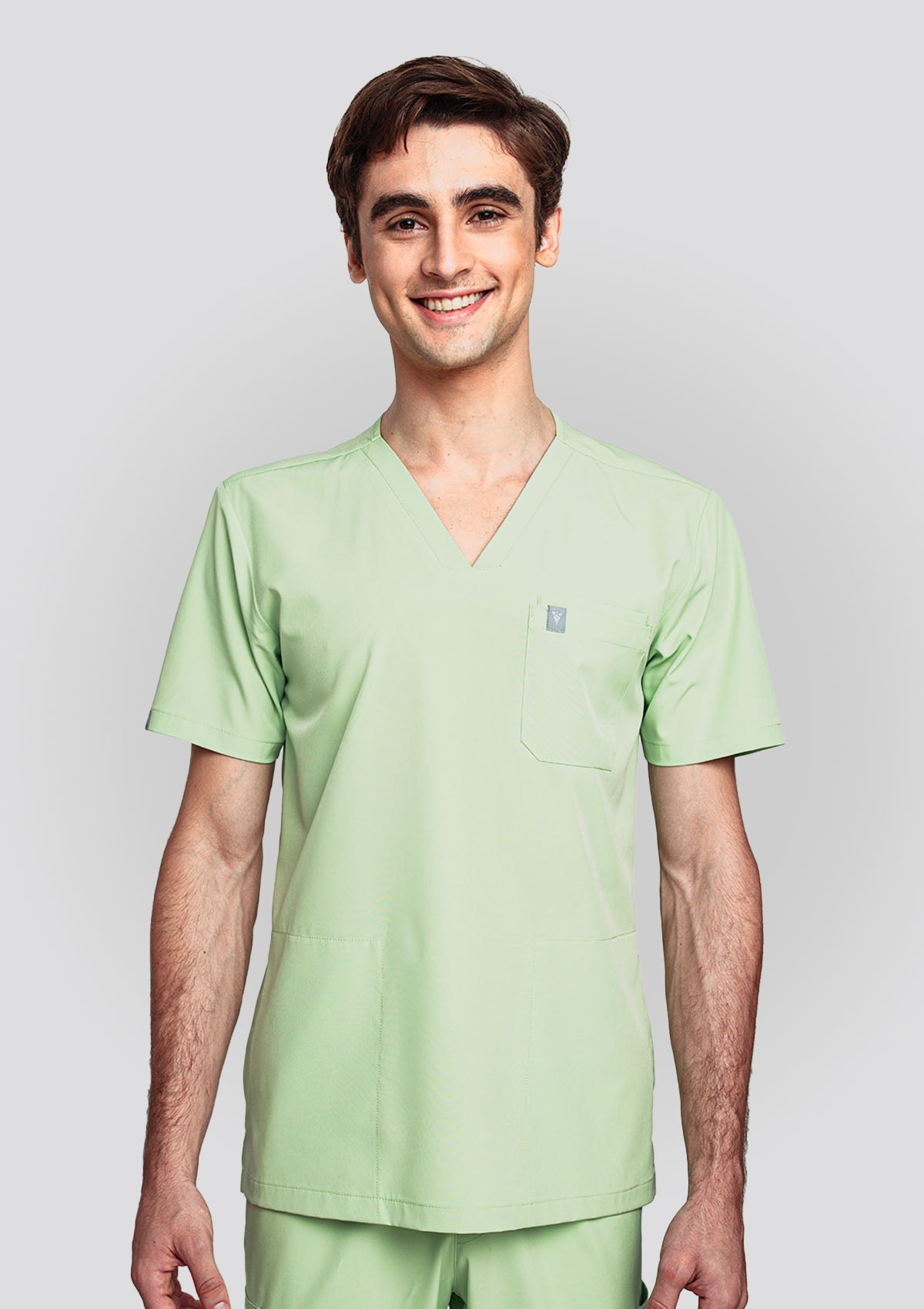 4-Pocket MoveTech® Scrub Top - Men / Lime