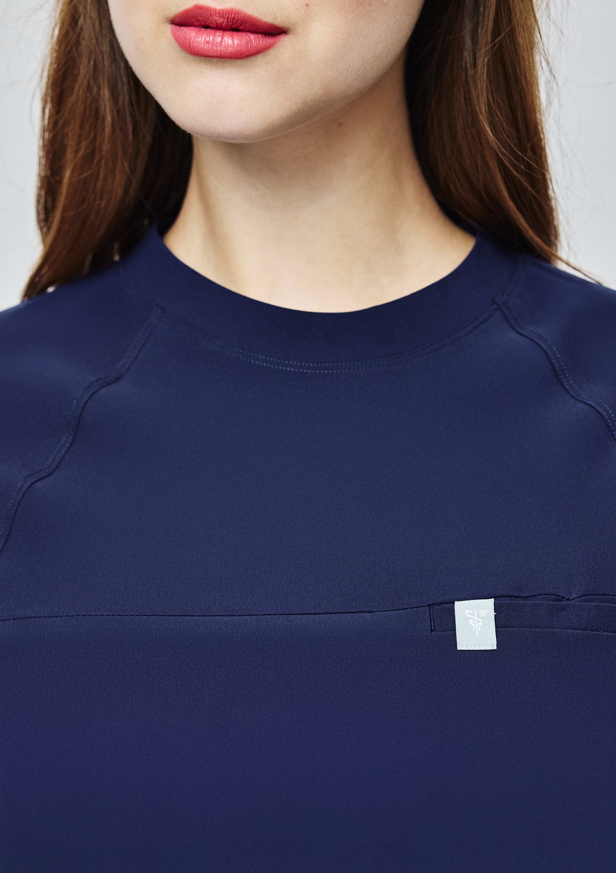 Round Neck MoveTech® Scrub Top Core+ - Women / Indigo