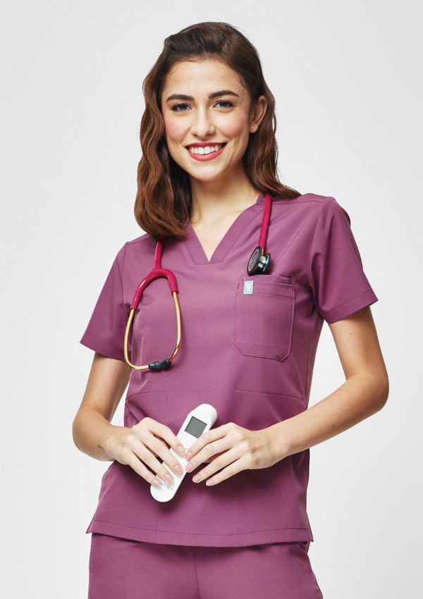 4-Pocket MoveTech® Scrub Top - Women / Mauve
