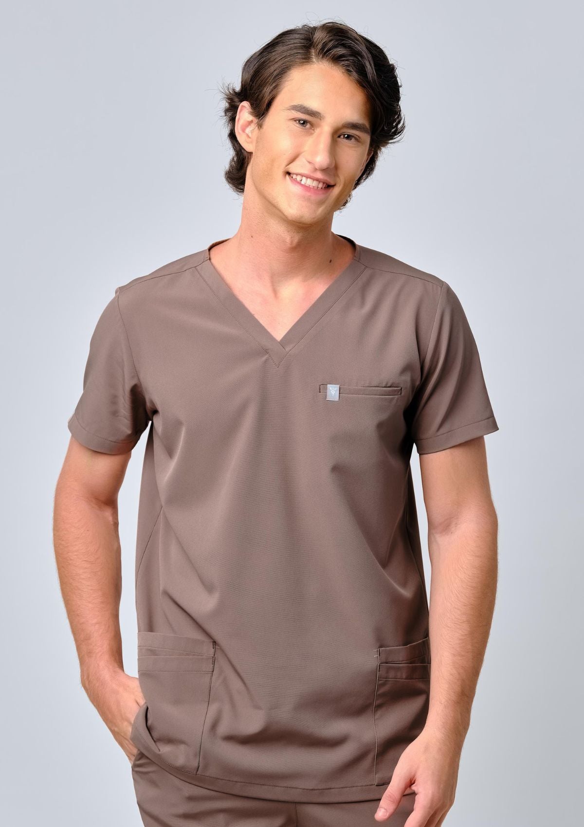 5-Pocket MoveTech® Scrub Top - Men / Taupe