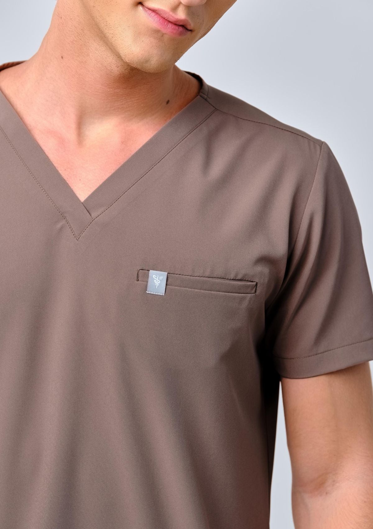 5-Pocket MoveTech® Scrub Top - Men / Taupe