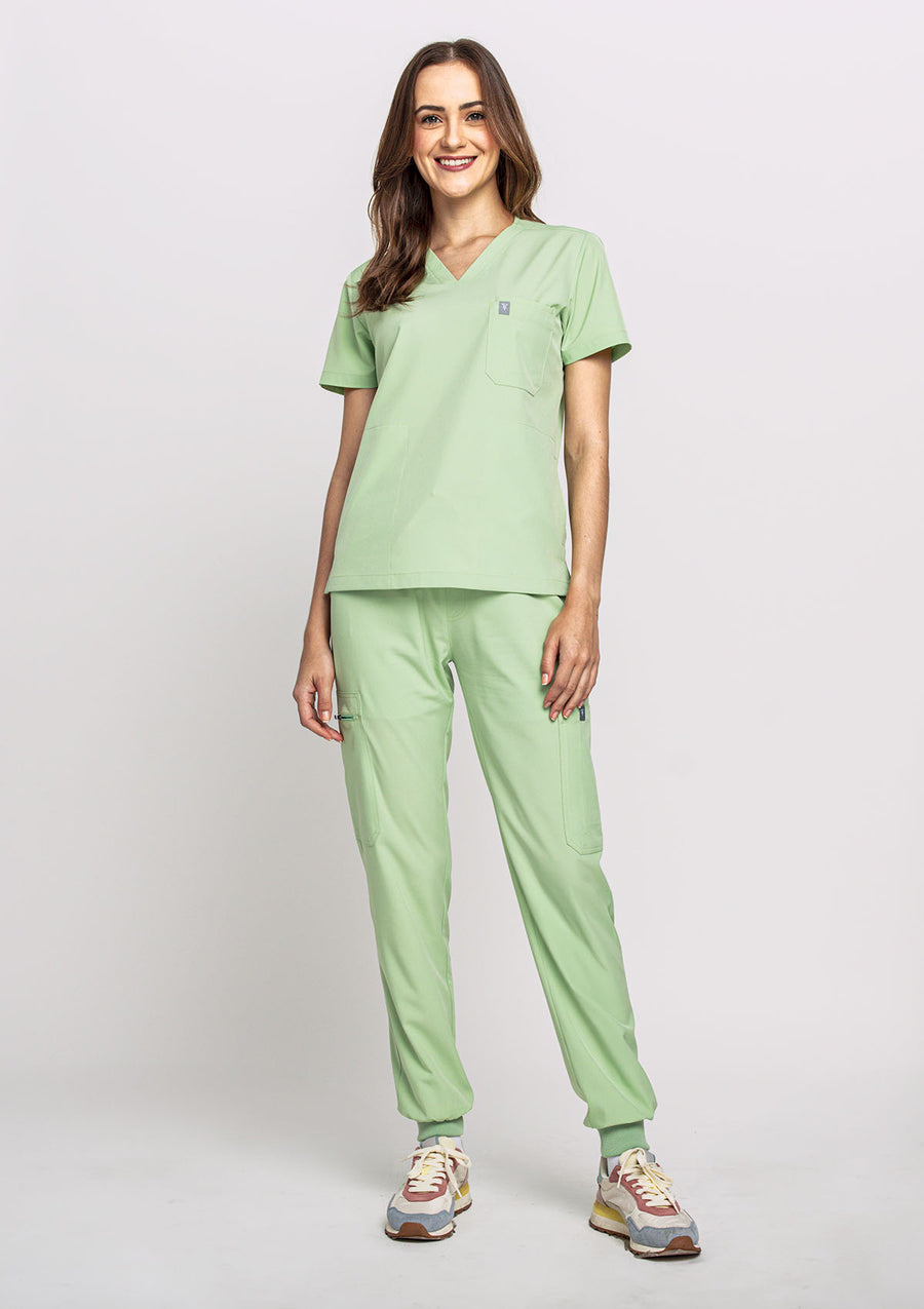 4-Pocket MoveTech® Scrub Top - Women / Lime