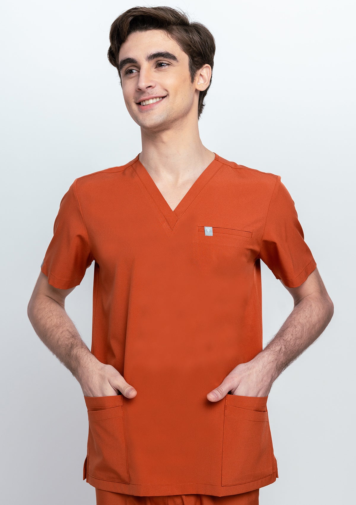 5-Pocket MoveTech® Scrub Top - Men / Terracotta