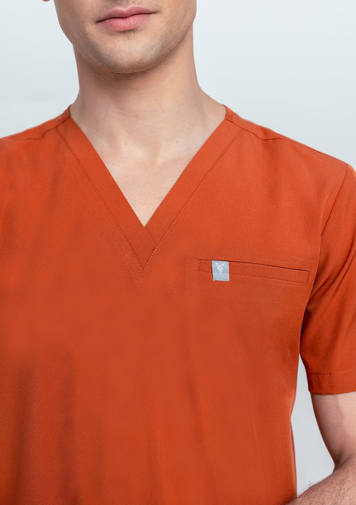 5-Pocket MoveTech® Scrub Top - Men / Terracotta