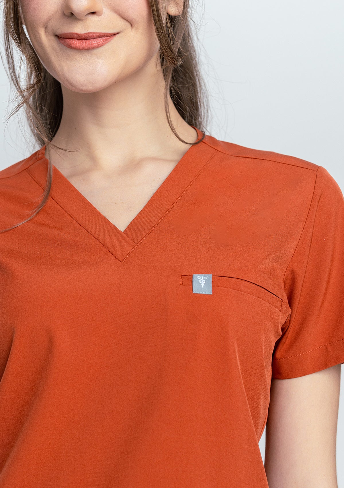 5-Pocket MoveTech® Scrub Top - Women / Terracotta