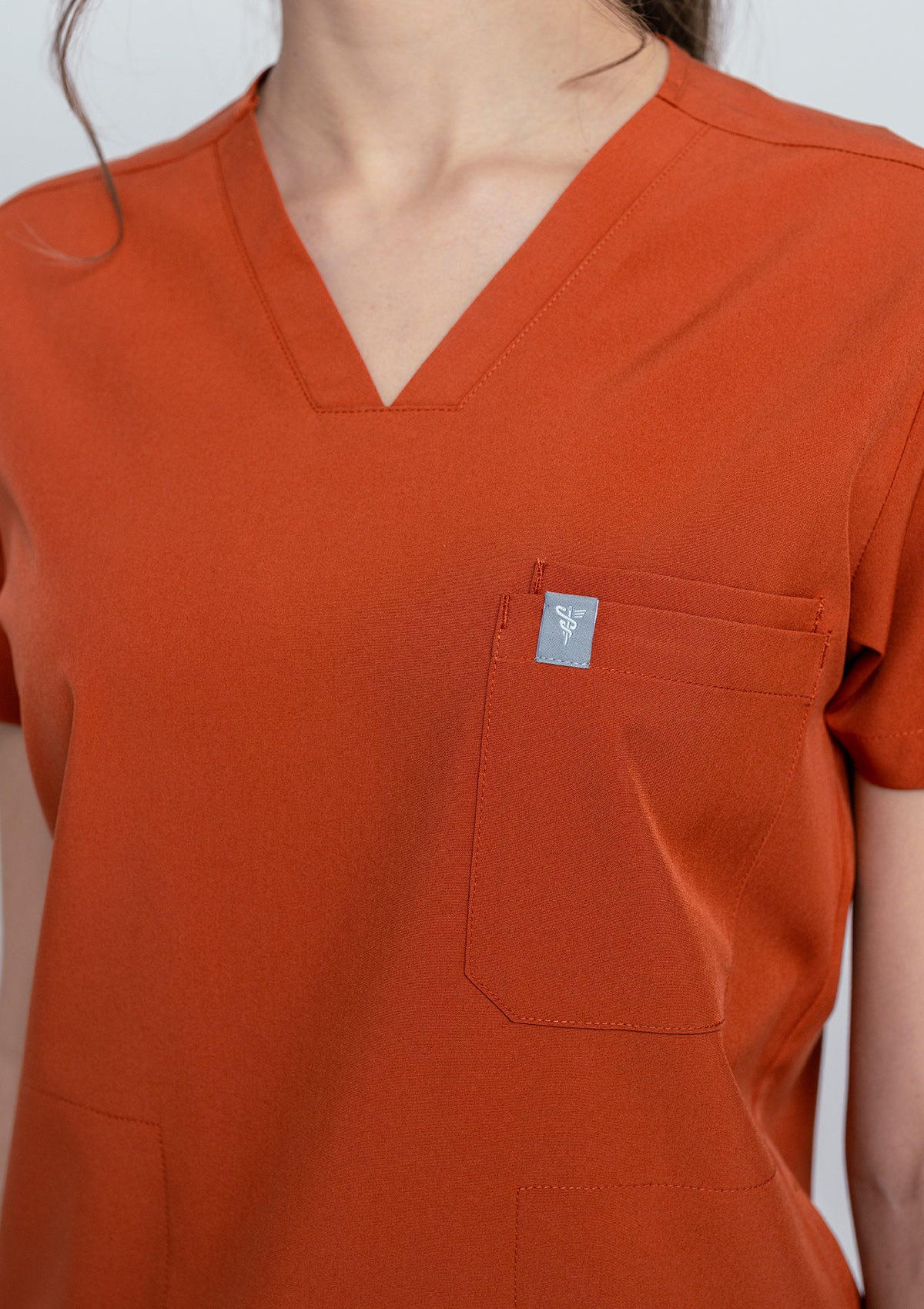 4-Pocket MoveTech® Scrub Top - Women / Terracotta