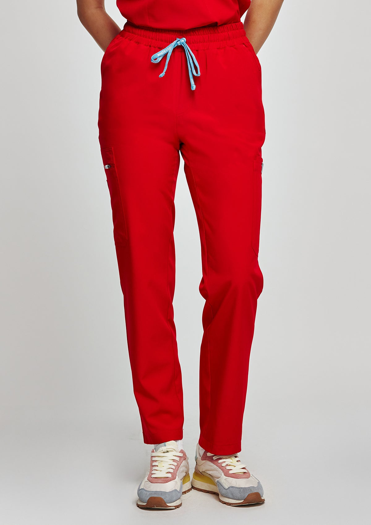 Tapered MoveTech® Scrub Pants - Women / Cherry Pop