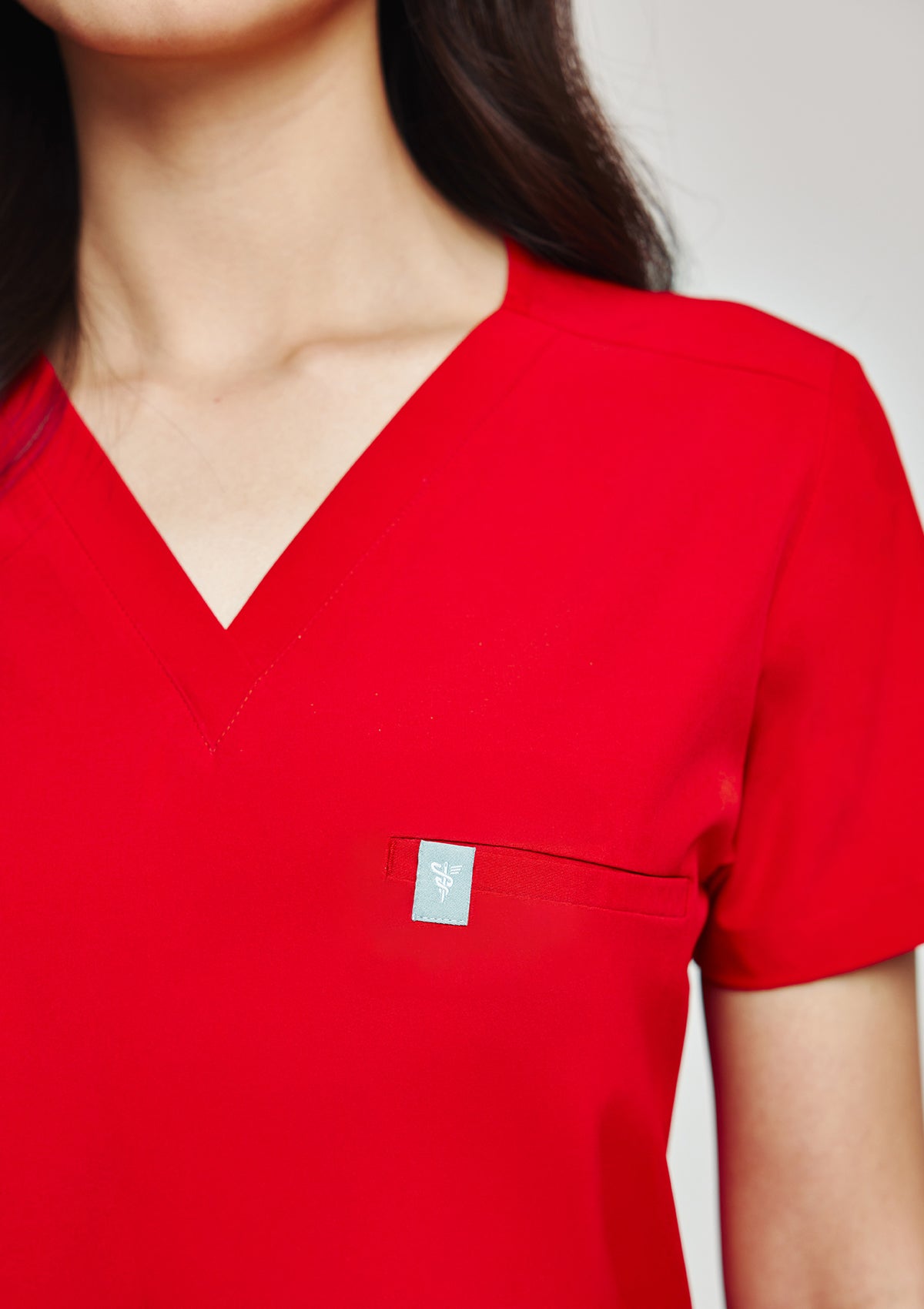 5-Pocket MoveTech® Scrub Top - Women / Cherry Pop