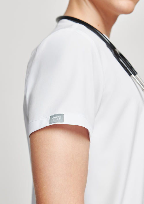 3-Pocket MoveTech® Scrub Top - Men / Industrial White