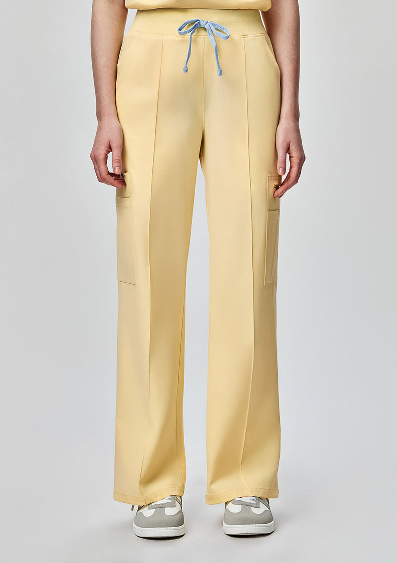 Wide Leg MoveTech® Scrub Pants Core+ - Women / Buttercream