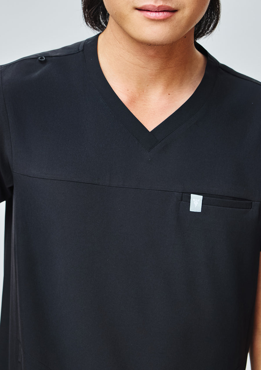 3-Pocket MoveTech® Scrub Top Core+ - Men / So Black