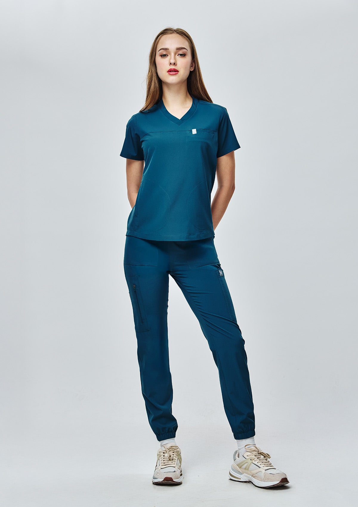 3-Pocket MoveTech® Scrub Top Core+ - Women / Pacific Tide