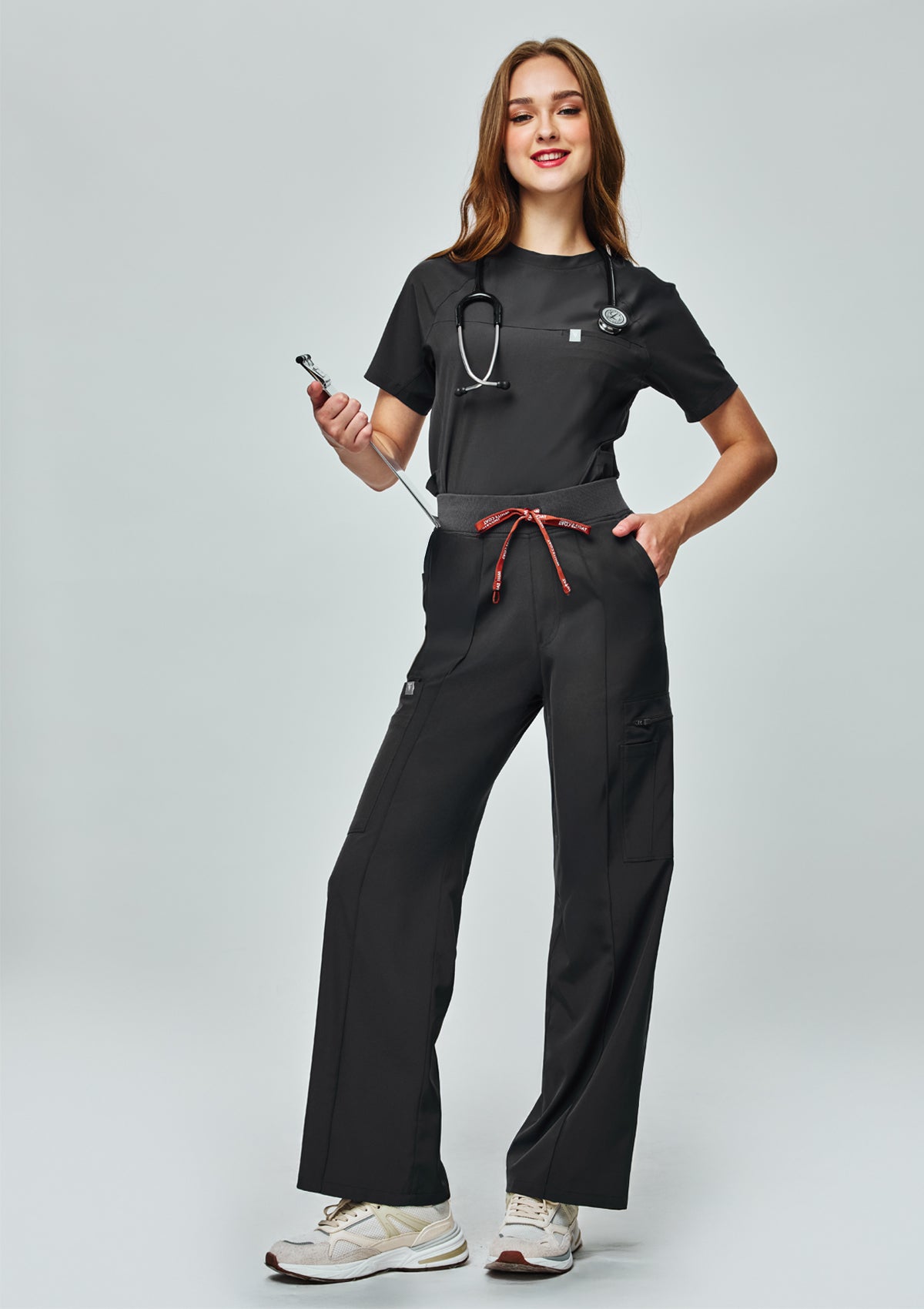 Wide Leg MoveTech® Scrub Pants Core+ - Women / Graphite