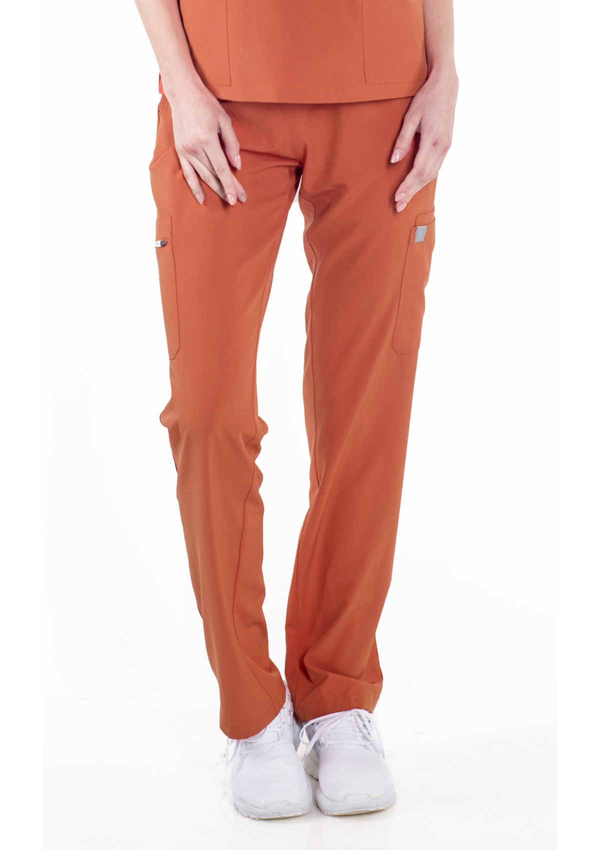 Straight Cut MoveTech® Scrub Pants 2.0 - Women / Passion Orange
