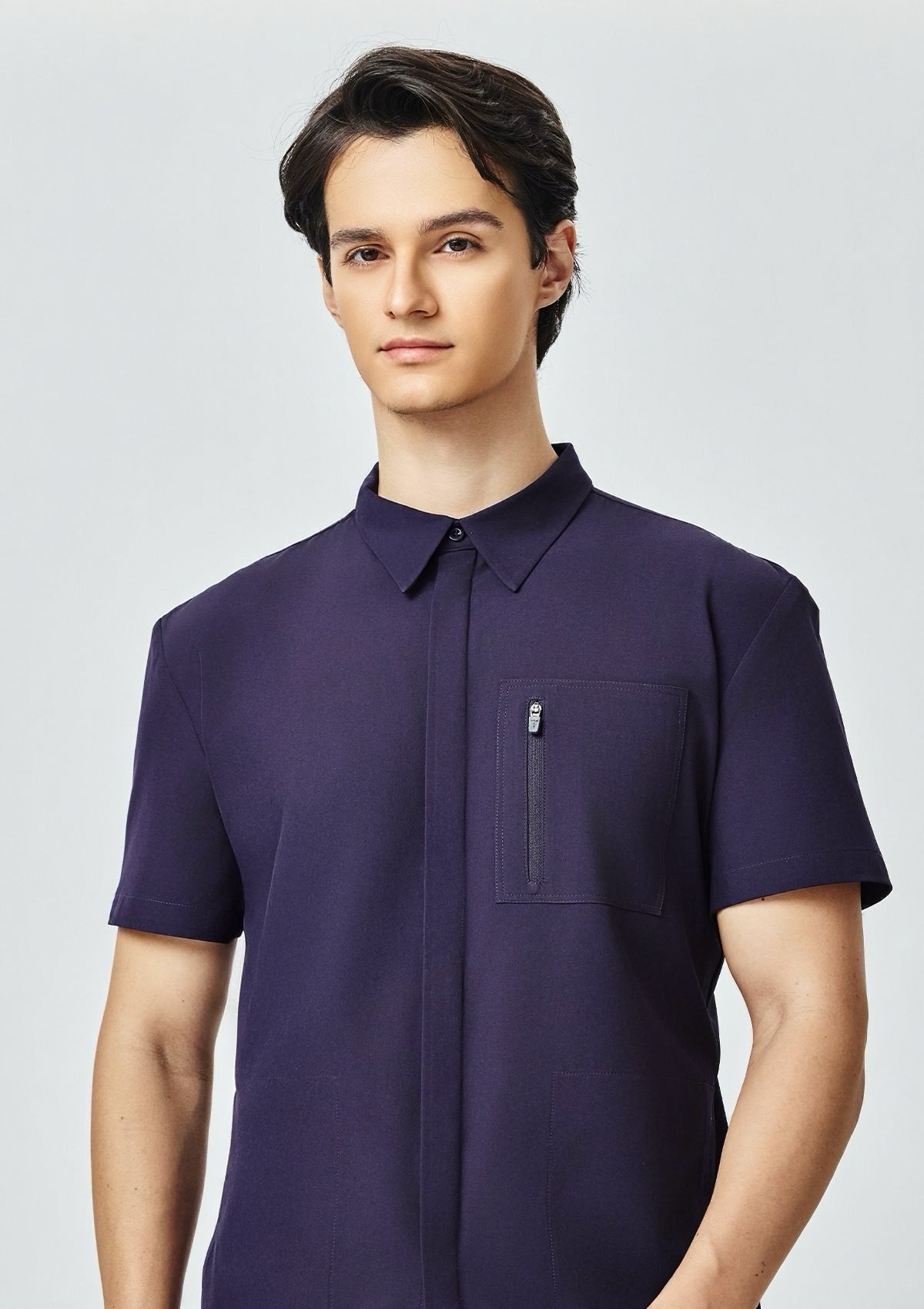 Polo MoveTech® Scrub Top Core+ - Men / Midnight Purple