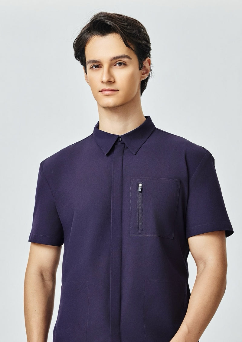 Polo MoveTech® Scrub Top Core+ - Men / Midnight Purple