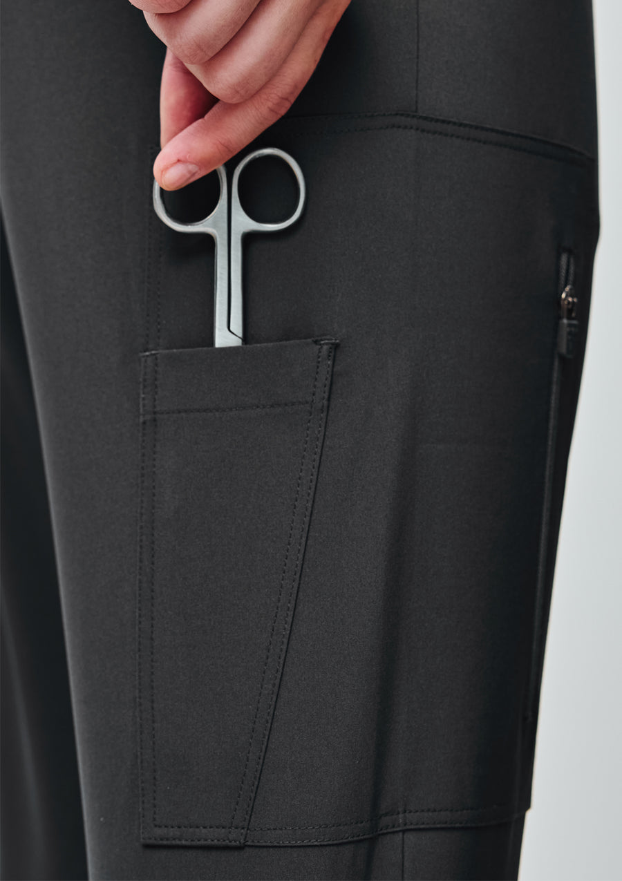 Ribbed Straight Cut MoveTech® Scrub Pants Core+ - Women / Graphite