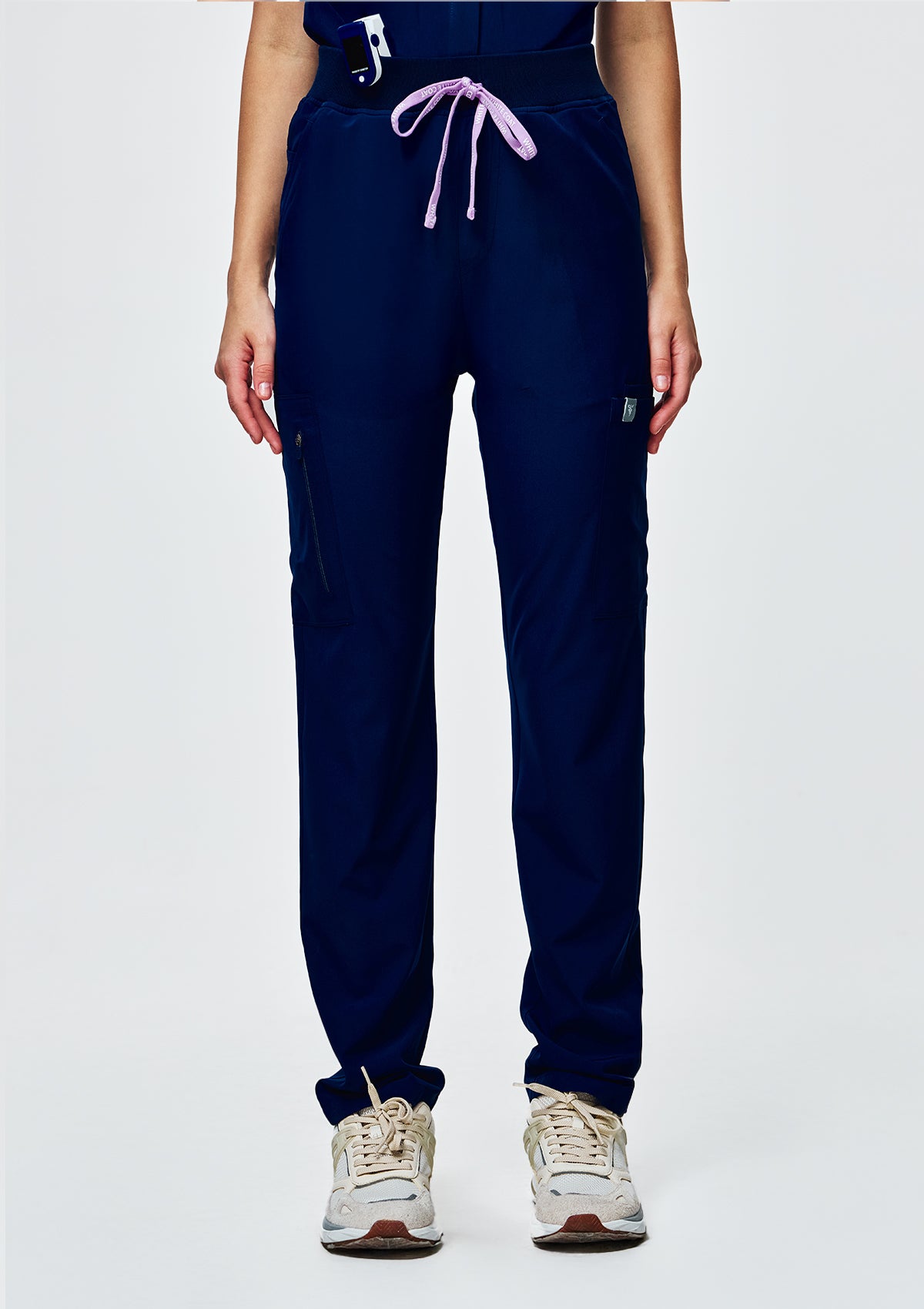 Ribbed Straight Cut MoveTech® Scrub Pants Core+ - Women / Navy